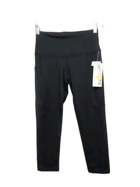 Zella Black High-Rise Performance Crop Leggings